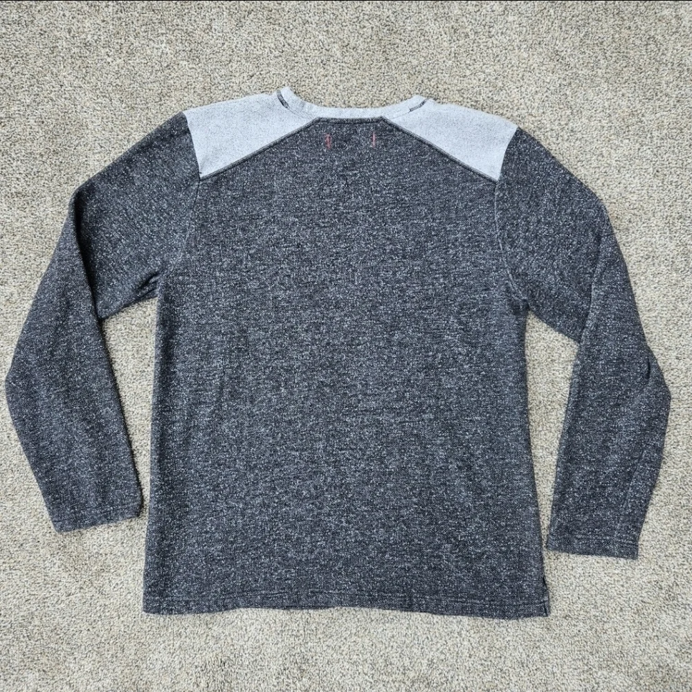 Tommy Bahama Sweater Charcoal Gray Two Tone Pullover Super Soft Men's Size XL